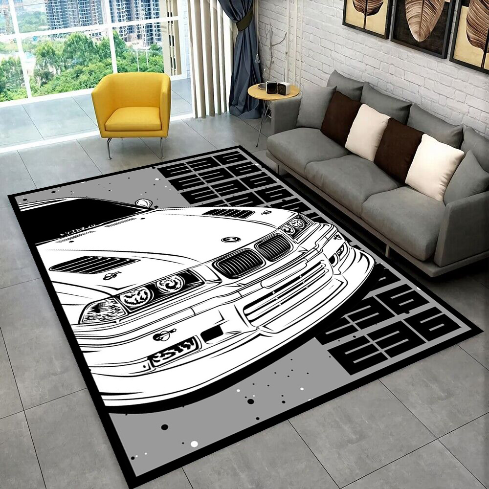 3D Printing Online Service - 3D E36 racewagen motorfiets tapijt tapijt