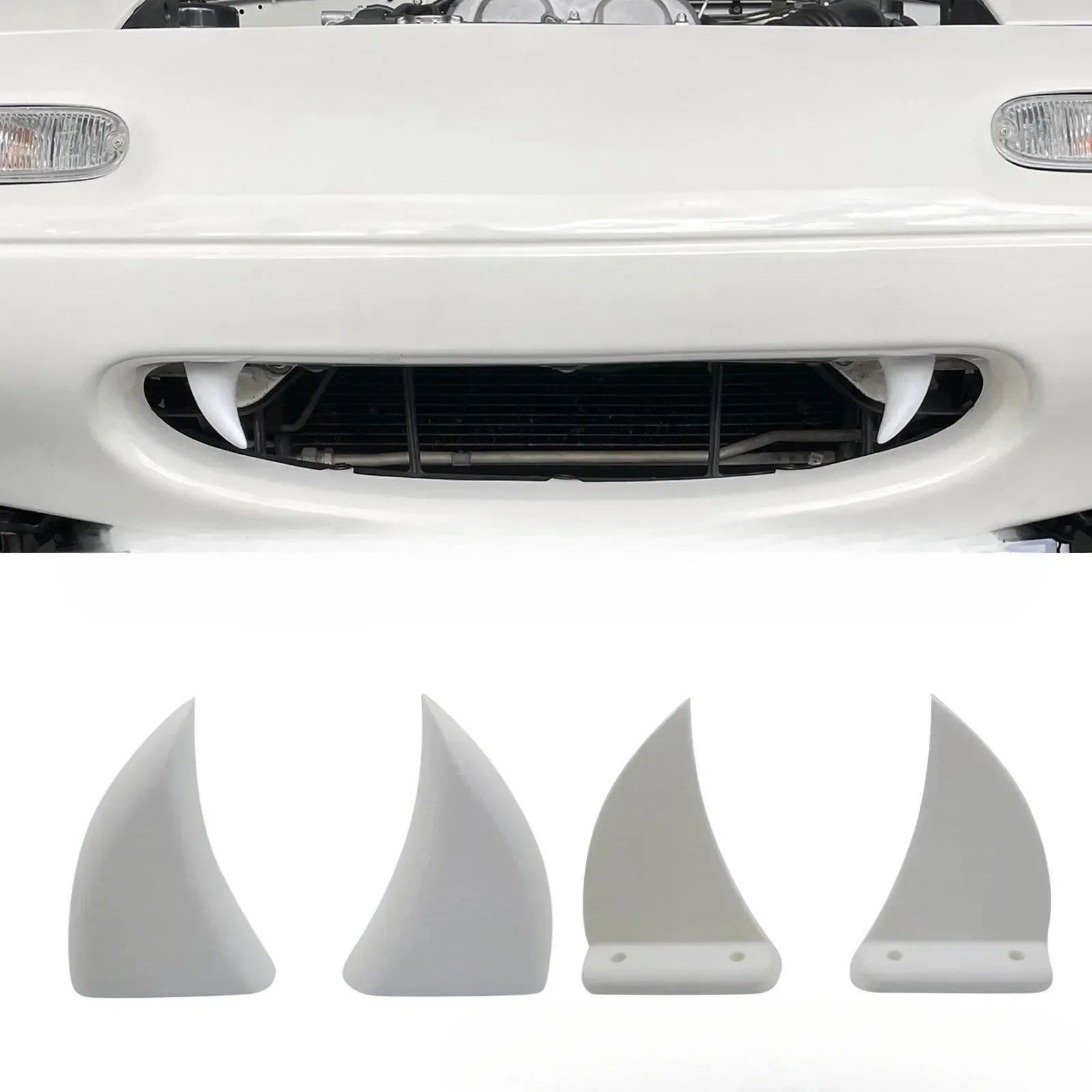 3D Printing Tooth - Auto Front Grille Tanddecoratie 3D Geprint
