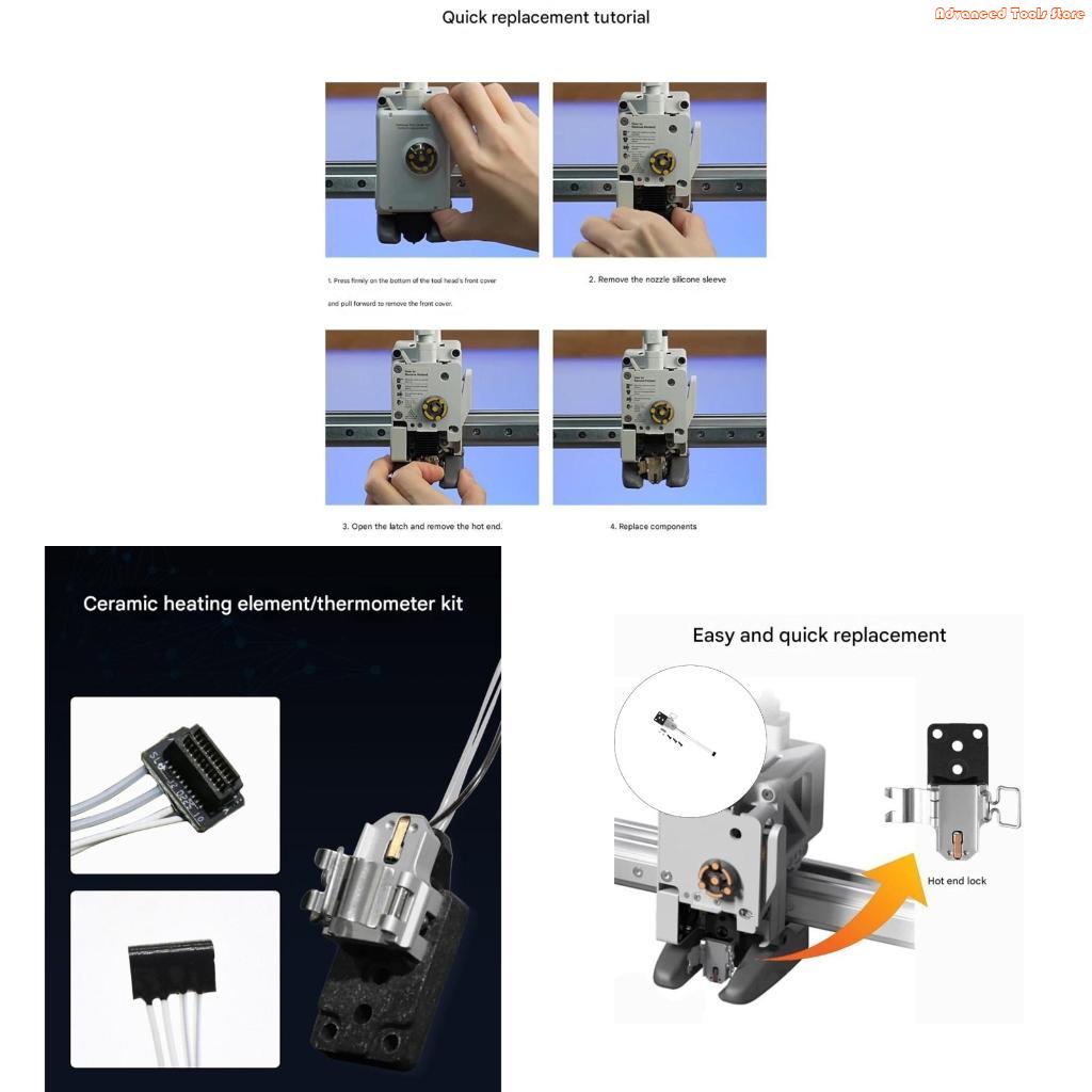 3D Printing Zirconia - Keramische Zirconia Heat Break-verwarmingsassemblage voor 3D-printer