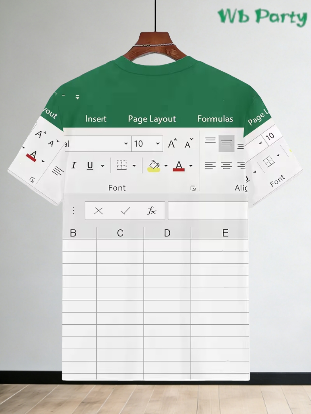 3D Printing Online Service - Casual Excel T-shirt voor Mannen 3D