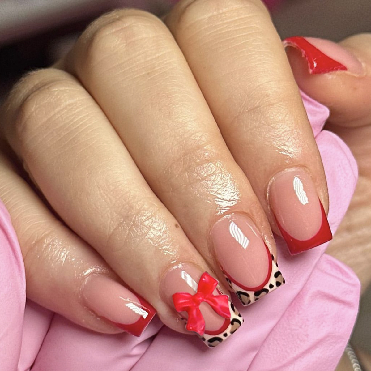 3D Printing Nails - 24 stuks rode Franse stijl nepnagels