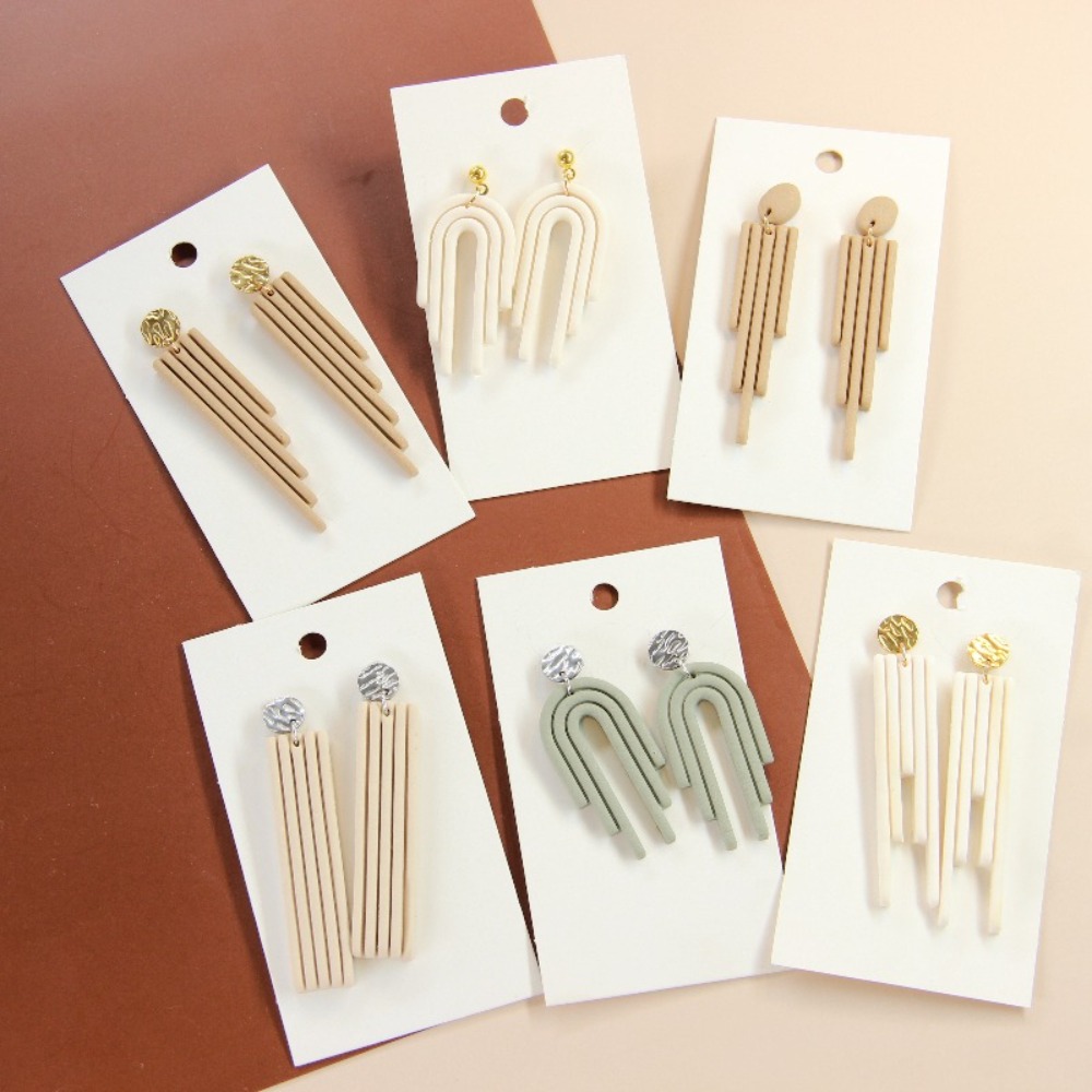 3D Printing Jewelry - 4 Stuks Geometrische Kwastje Polymeer Klei