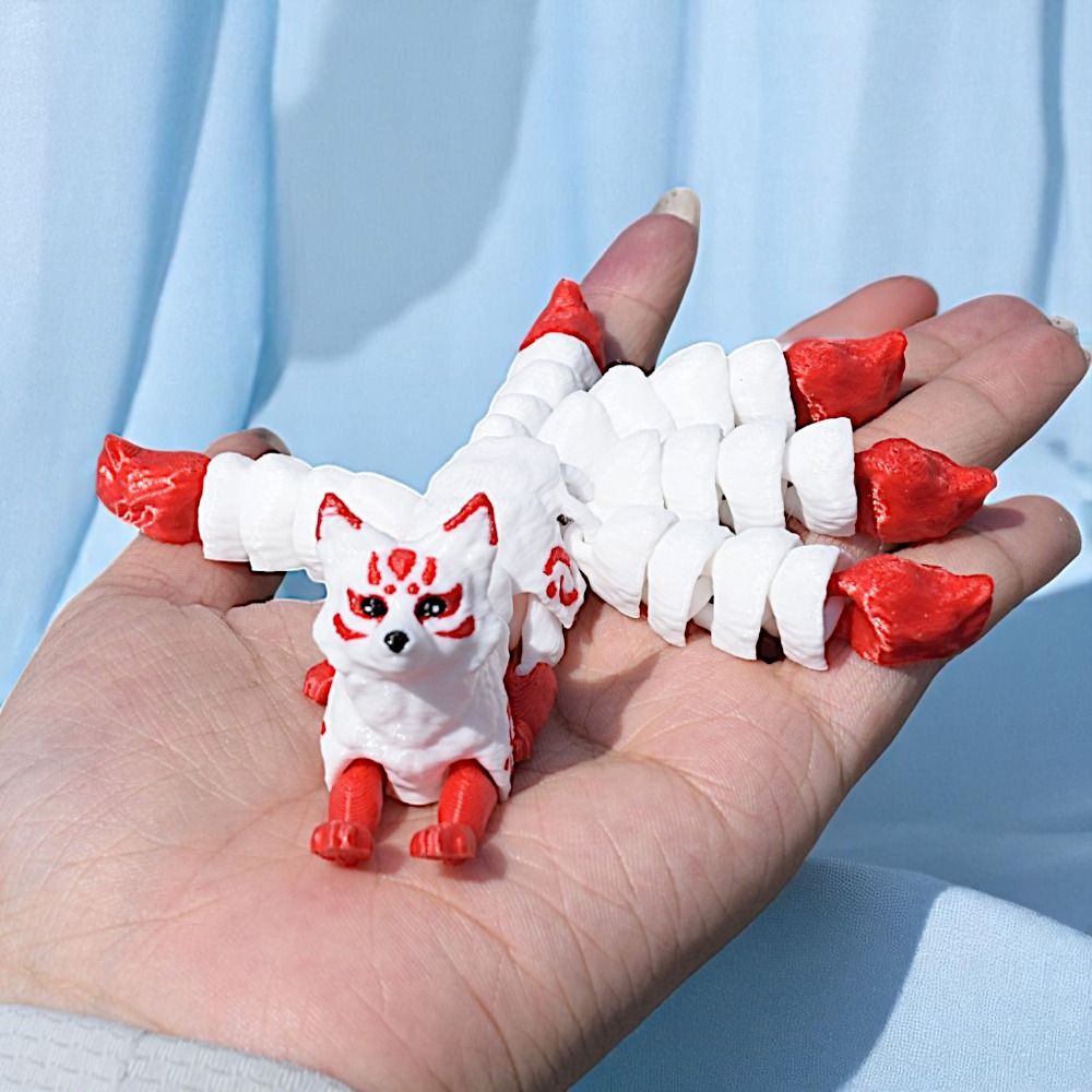 3D Printing Joints - Beweegbare gewrichten 3D-geprint dierenornament Vijfstaartig 3D-geprint