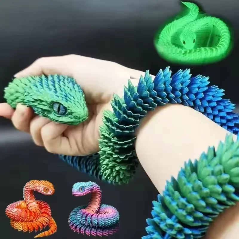 3D Printing Joints - 3D-geprinte slang beweegbaar gezamenlijk fidget speelgoed