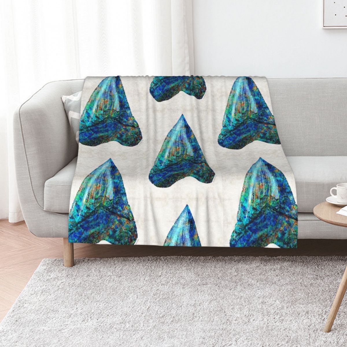 3D Printing Tooth - Blue Shark Tooth Art van Sharon