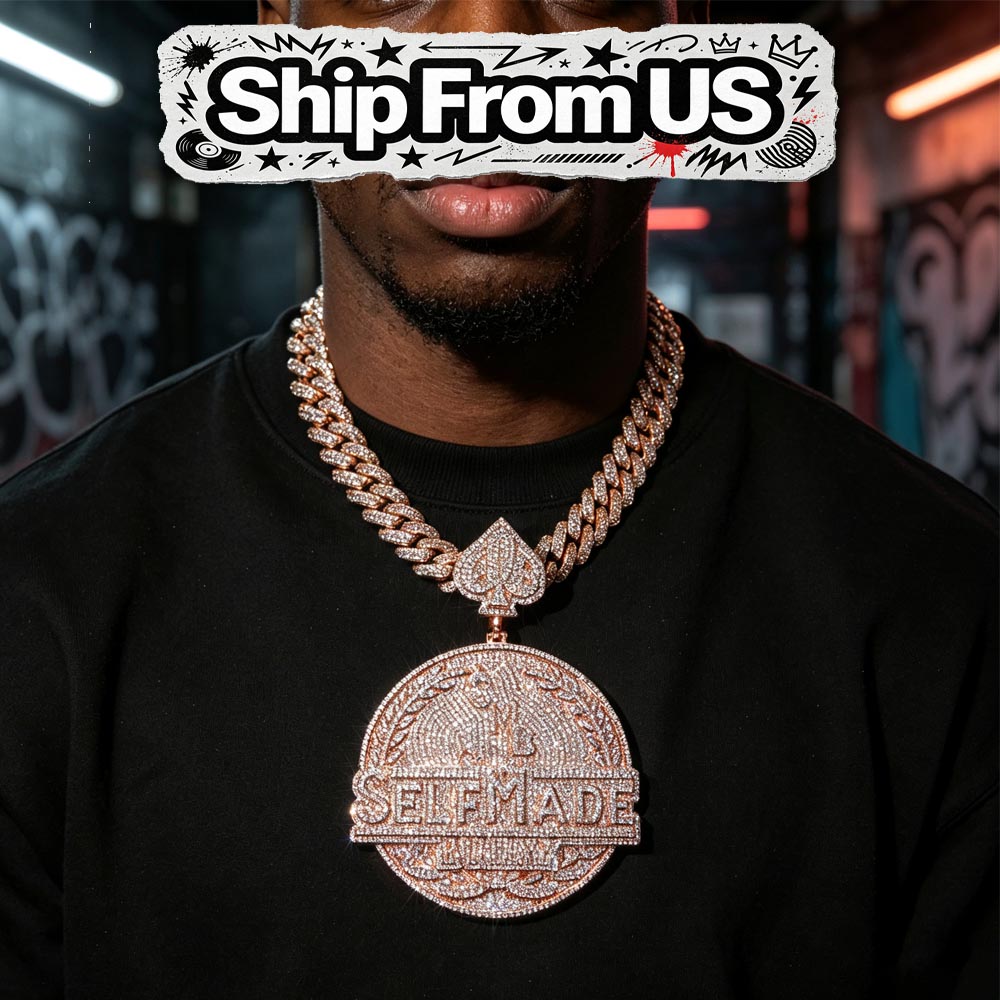 3D Printing Jewelry - “Self Made” Iced Out hanger van