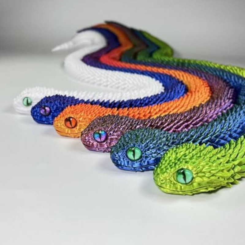 3D Printing Joints - 2026 nieuwe 3D-geprinte slang, levensechte slangensculptuur