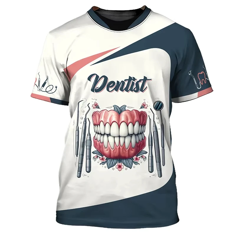 3D Printing Tooth - 2026 Nieuwe Mannen T-shirt Tand 3D