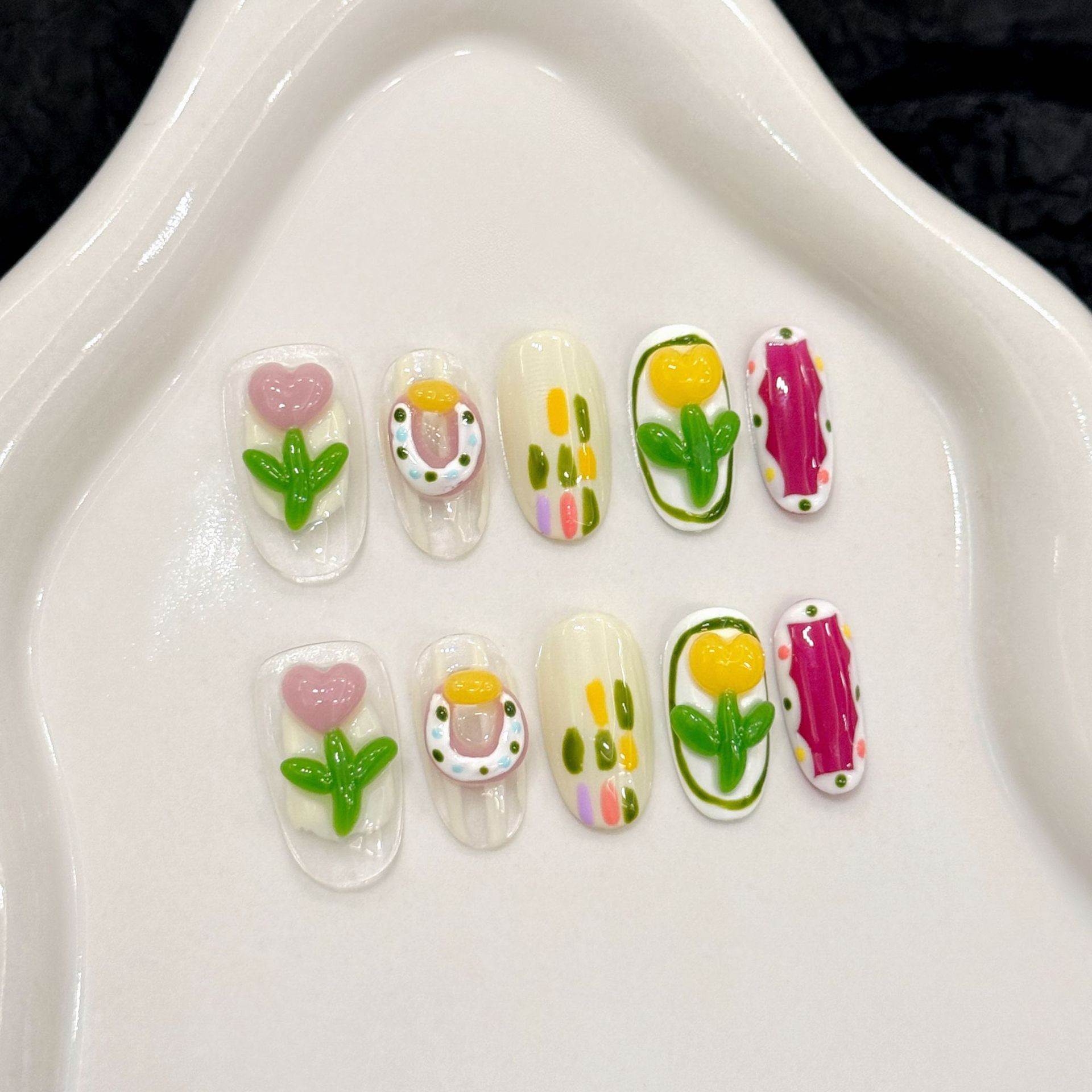10 stuks handgemaakte pers op  - 3D Printing Nails recensie en prijs