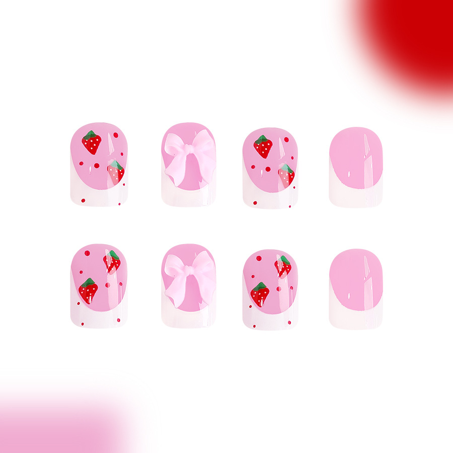 24 stuks rode aardbei ontwerpe - 3D Printing Nails recensie en prijs