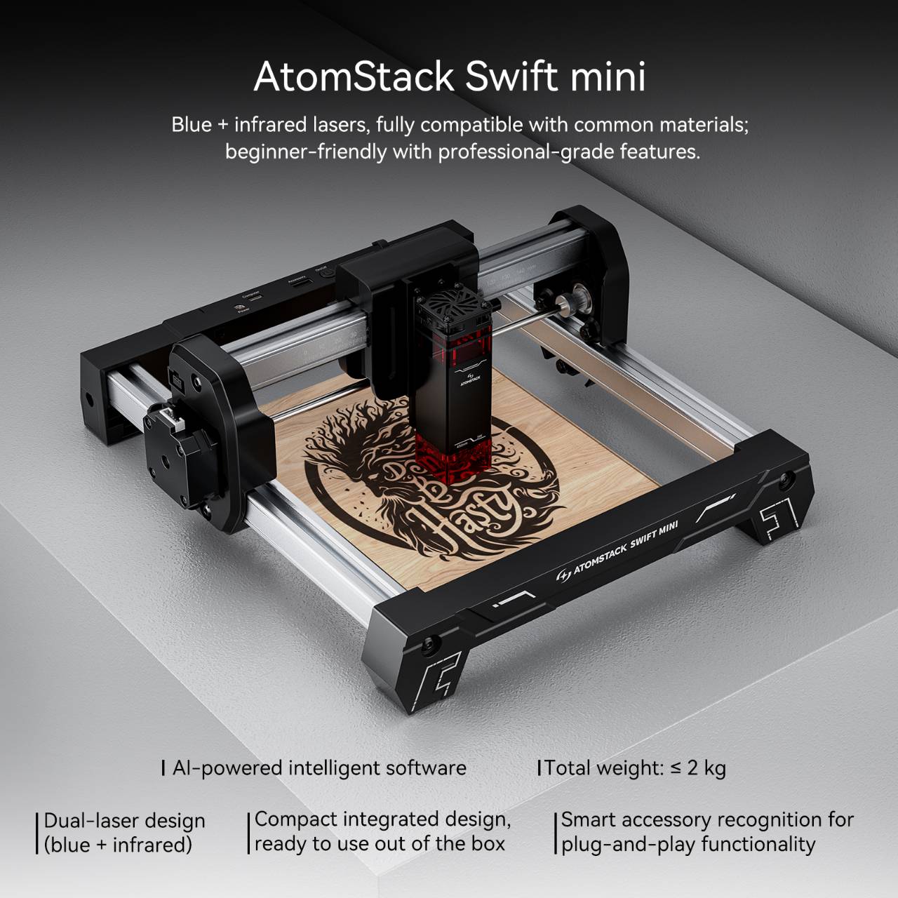 ATOMSTACK Swift Mini Lasergrav - 3D Printing Online Service recensie en prijs