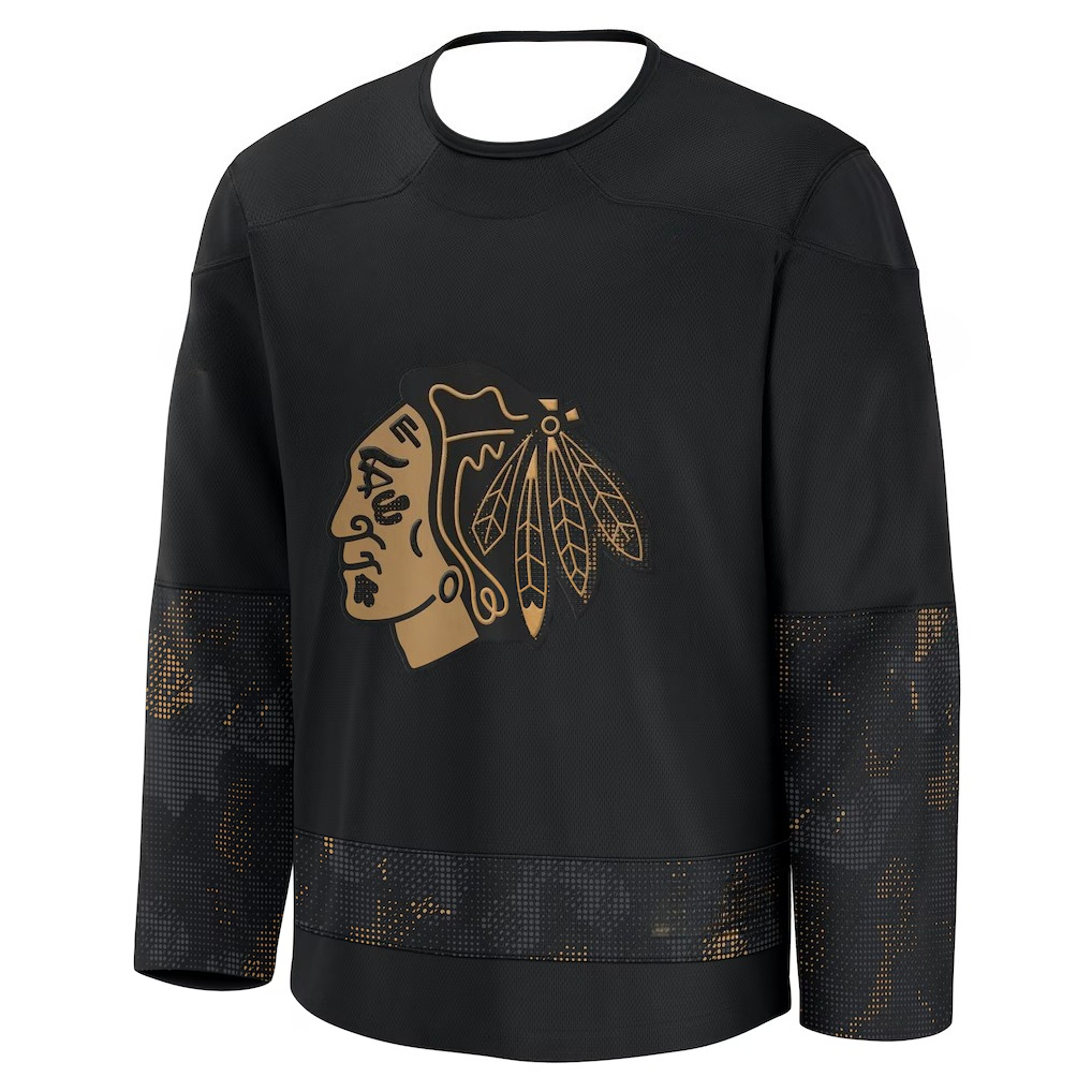 Hockey Jersey - Zwart met goud - 3D Printing Gold recensie en prijs