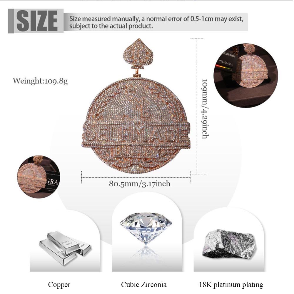 “Self Made” Iced Out hanger va - 3D Printing Jewelry recensie en prijs