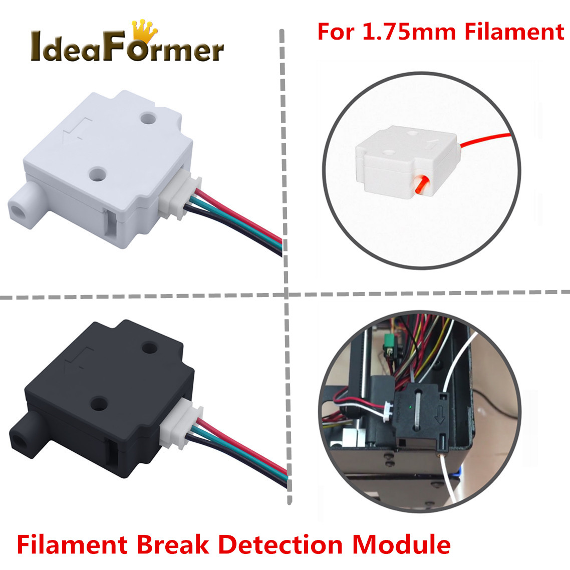 Gloeidraad Breuk Detectie Modu - Filament Runout Sensor recensie en prijs