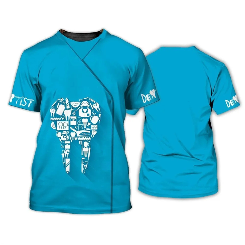 2024 Men's T-shirt Tooth 3d Pr - 3D Printing Tooth recensie en prijs
