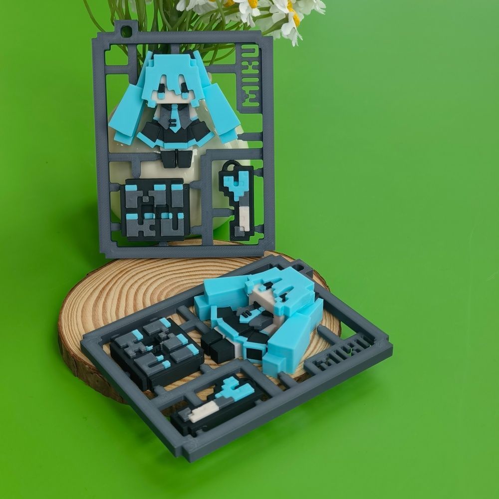 3D-geprint schattig pixel Hats - 3D Printing Model recensie en prijs