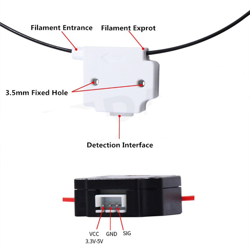 KUFAN 3D-printerfilamentbreukd - Filament Runout Sensor recensie en prijs