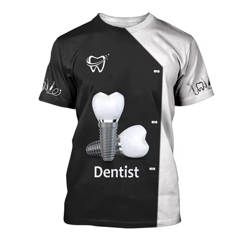 2026 Nieuwe Mannen T-shirt Tan - 3D Printing Tooth recensie en prijs