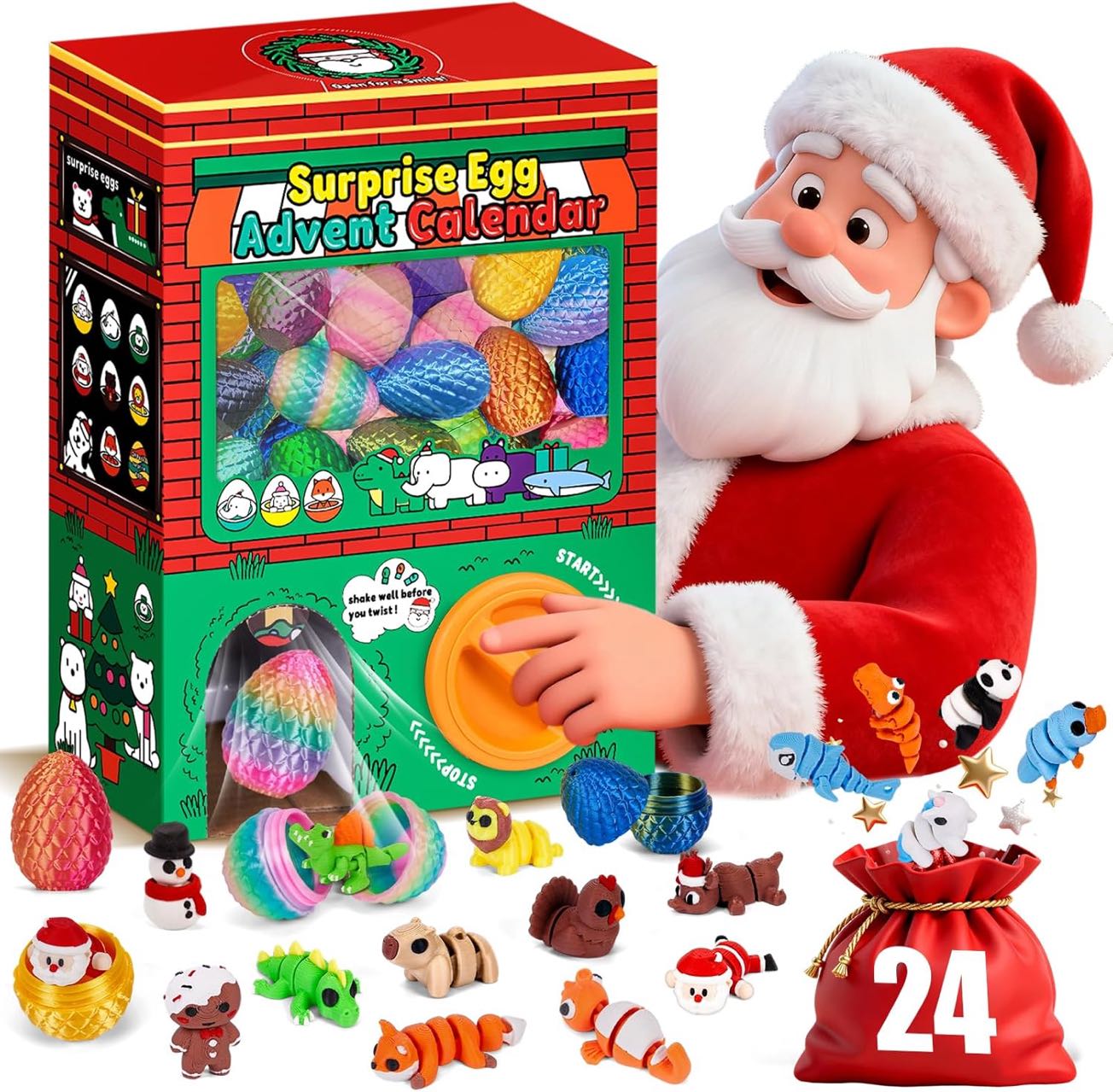 24 stuks 3D geprinte verrassin - 3D Printing Model recensie en prijs